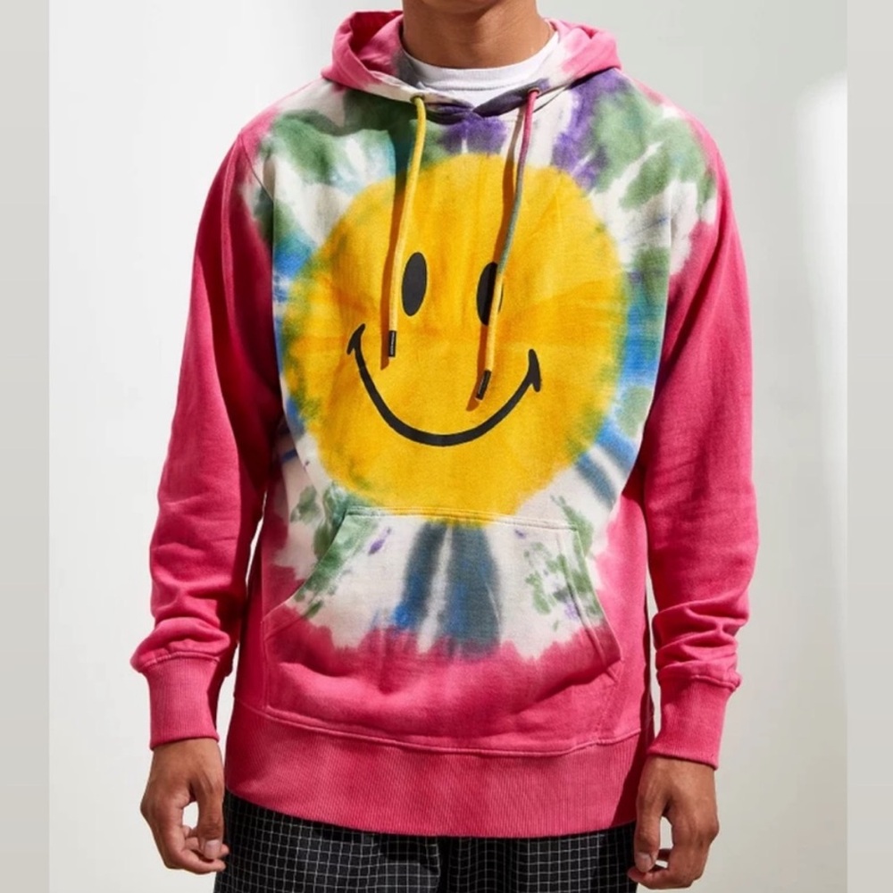Urban Outfitters Chinatown Market x Smiley Tie Dye Hoodie